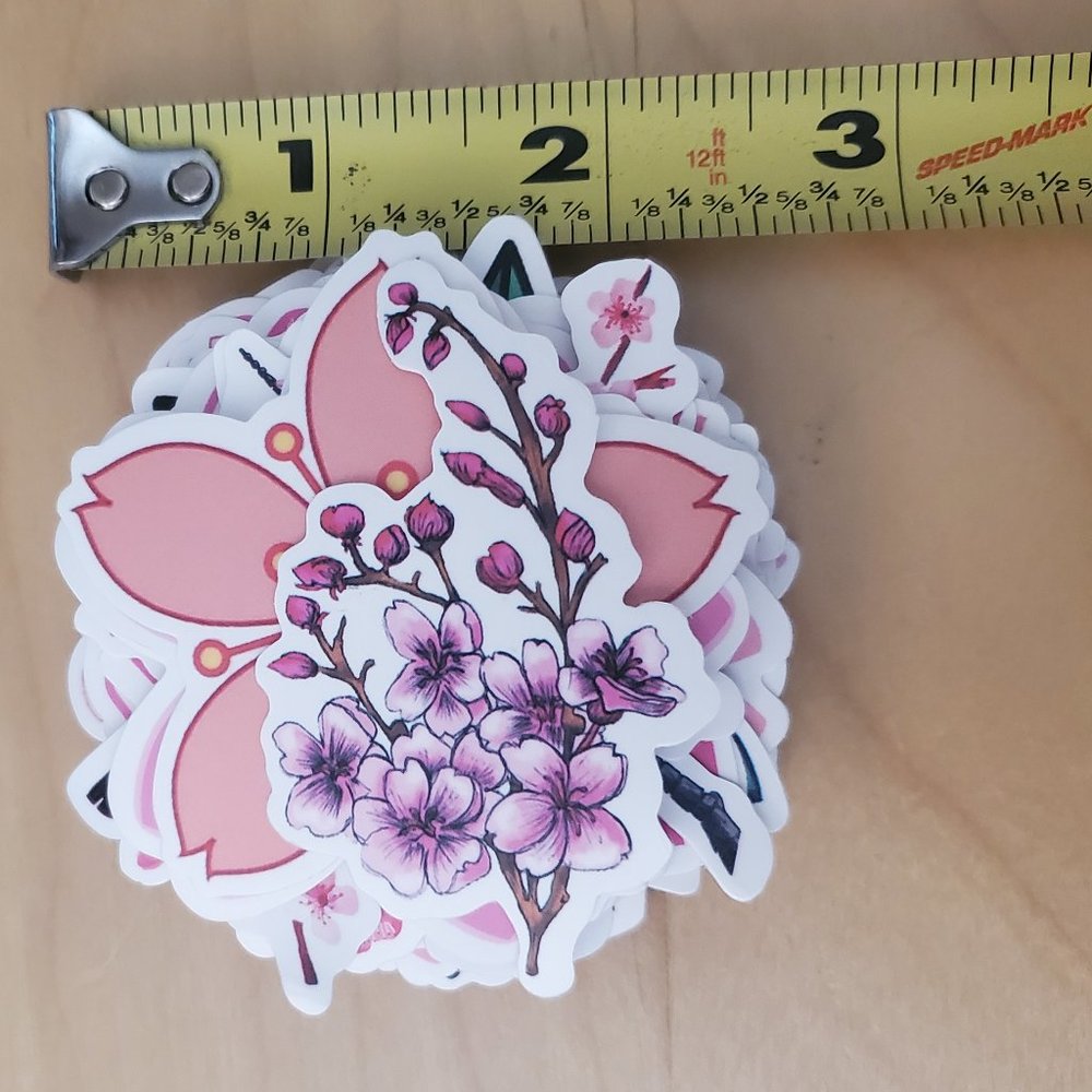 50 Flower Stickers - Picture 6 of 7